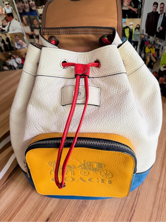 adidas blue and yellow backpack LITTLE KIDS TIRO_NSTER BACKPACK SMALL